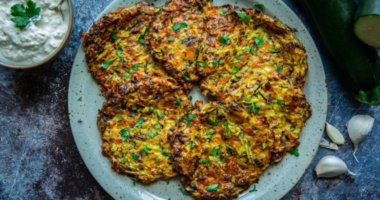 Baked Courgette Pancakes