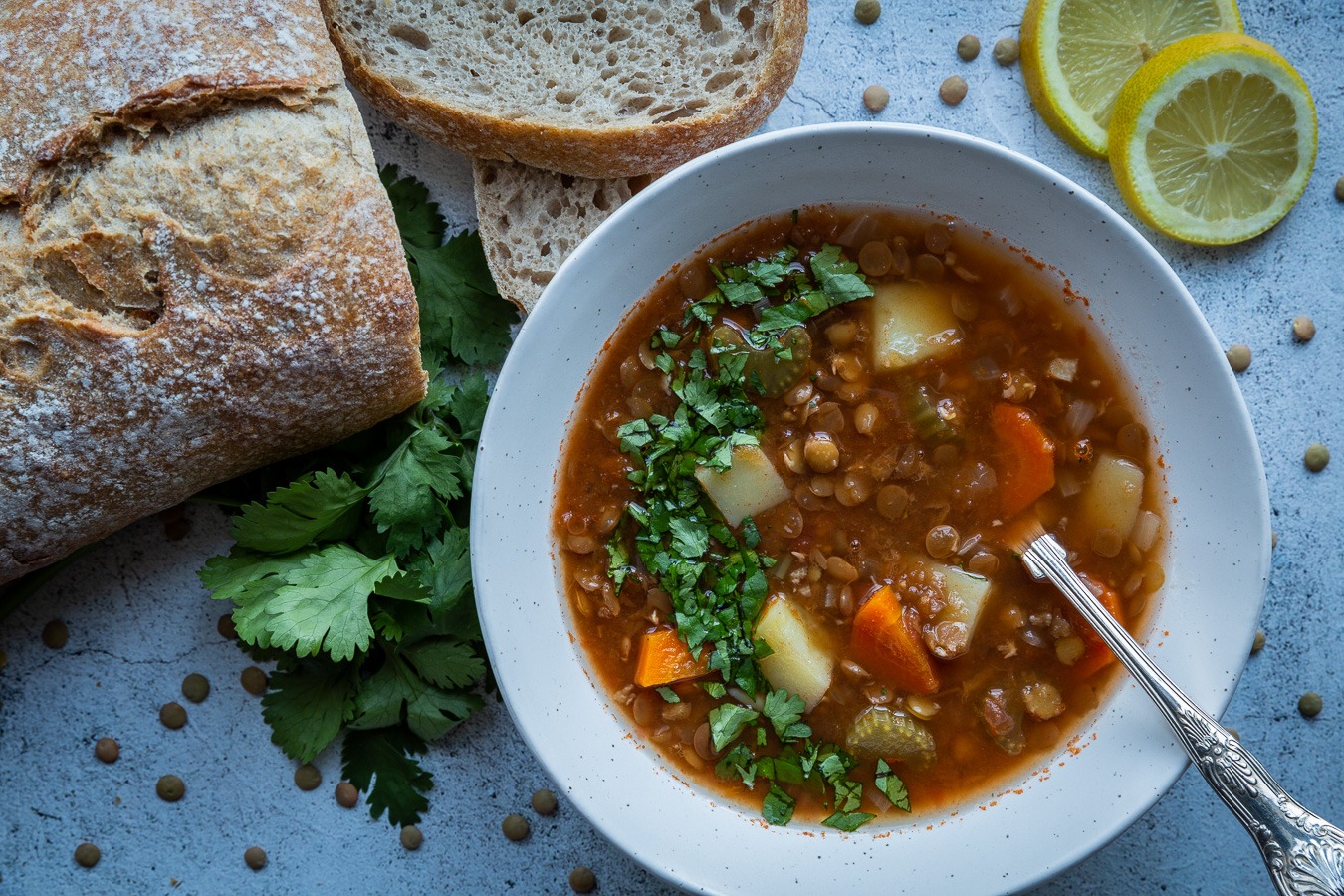 Algerian Lentil Soup - Uncommonly Delicious