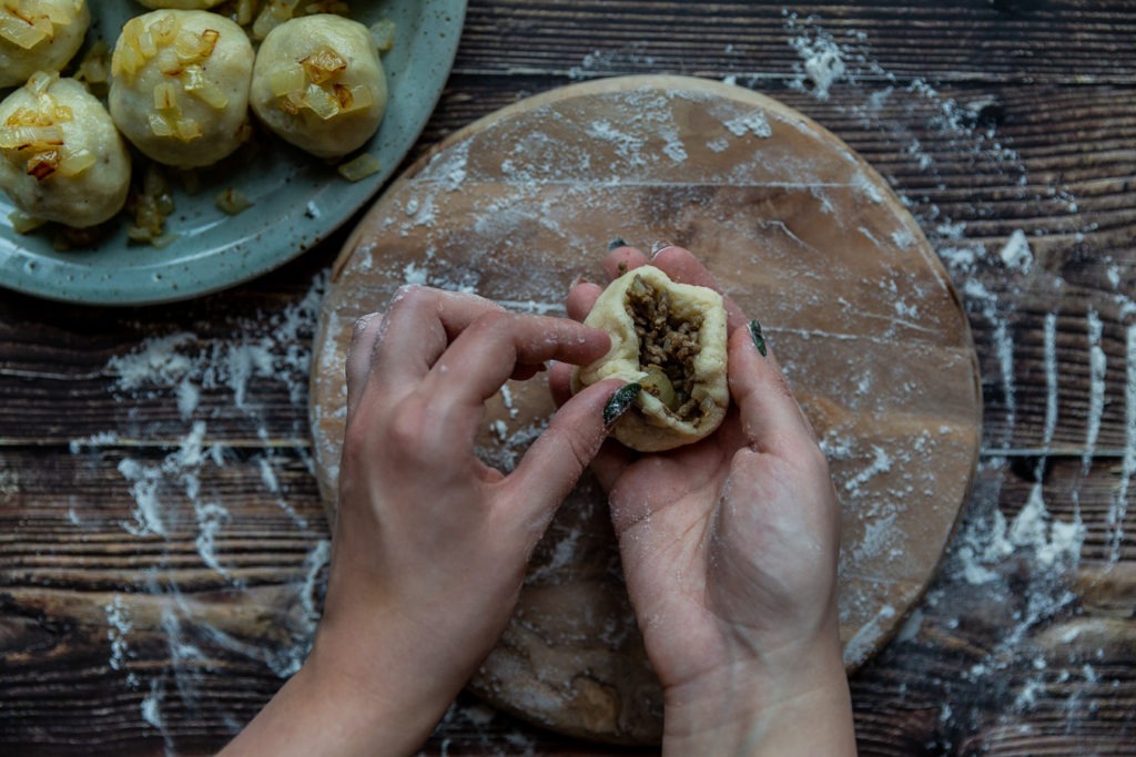 Potato Dumplings with Meet Feeling