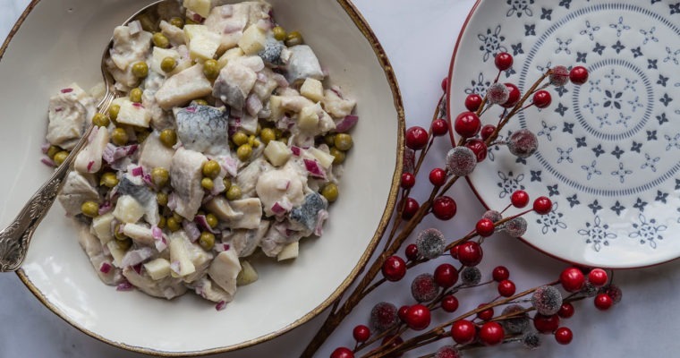 Herring Salad with Peas and Apple