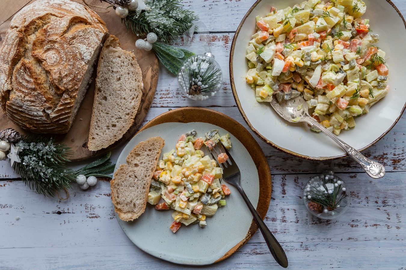 Traditional Polish Vegetable Salad