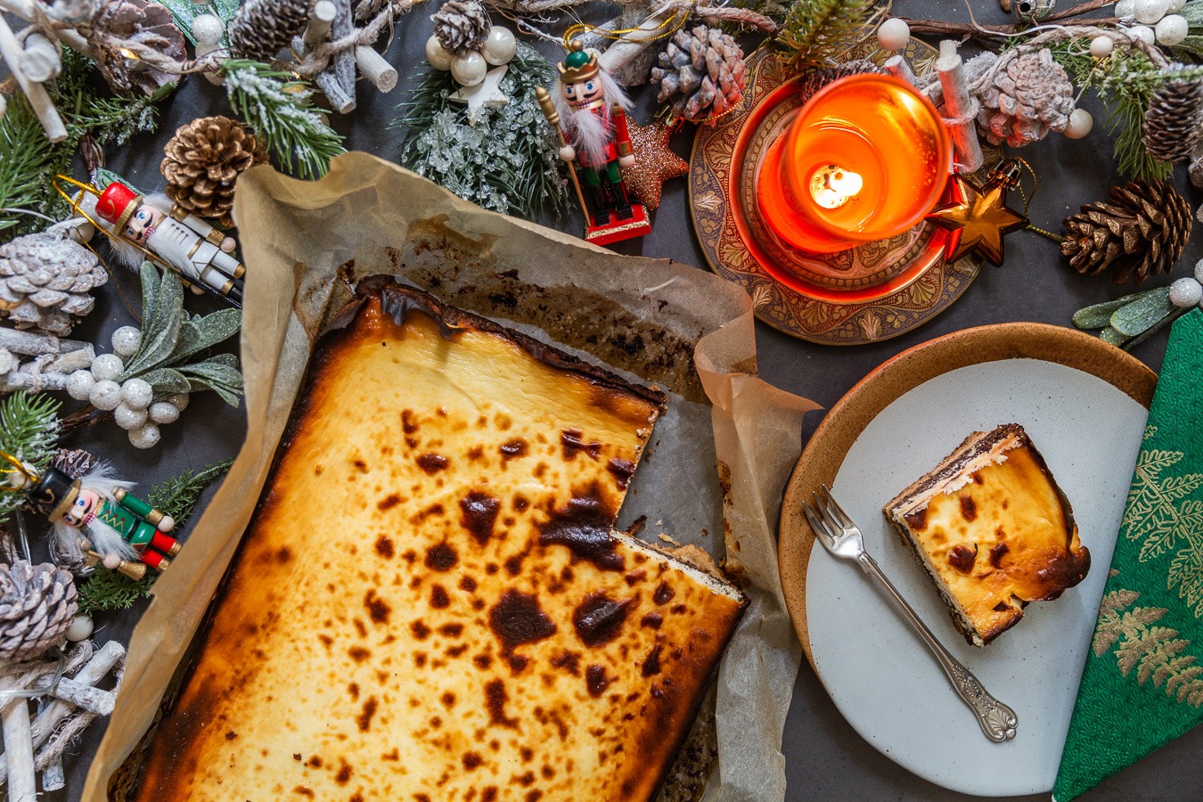 Christmas Poppy Seed Cheesecake