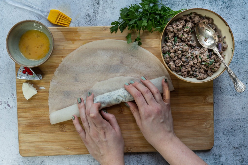 Borek (Algerian Beef Rolls)