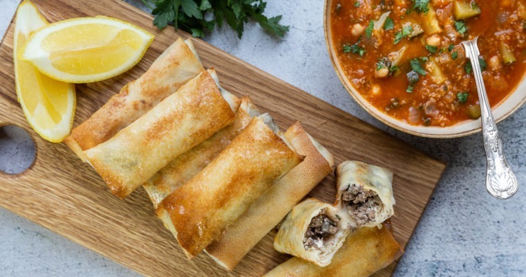 Borek (Algerian Beef Rolls)