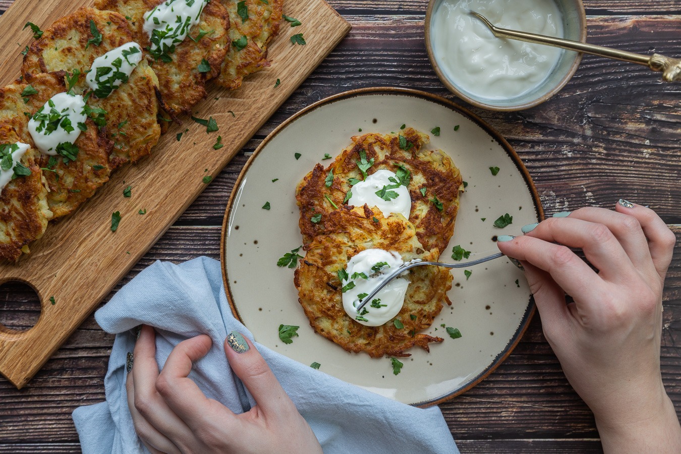 Potato Pancakes (Polish Hash Browns) - Uncommonly Delicious