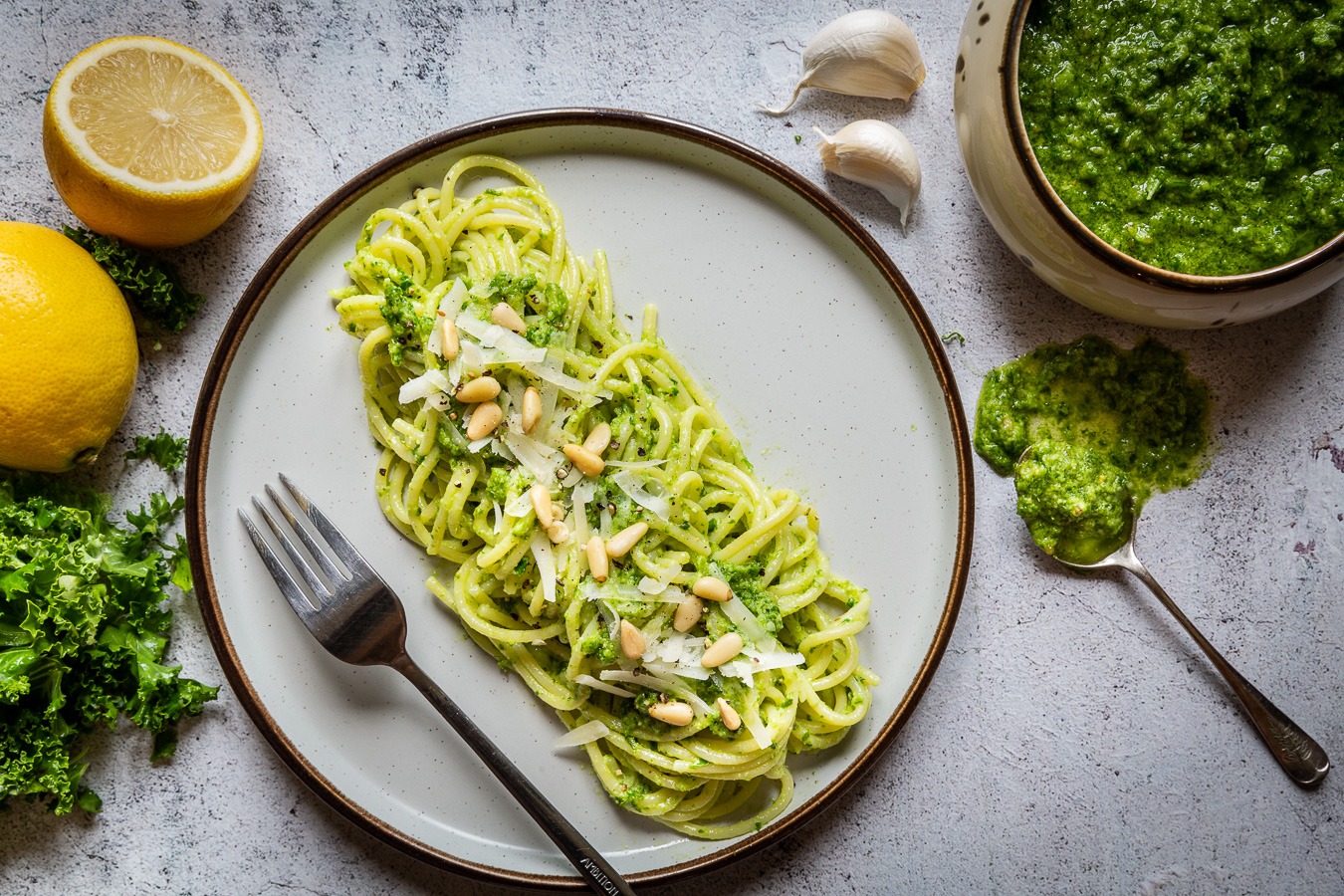 Kale Pesto Pasta