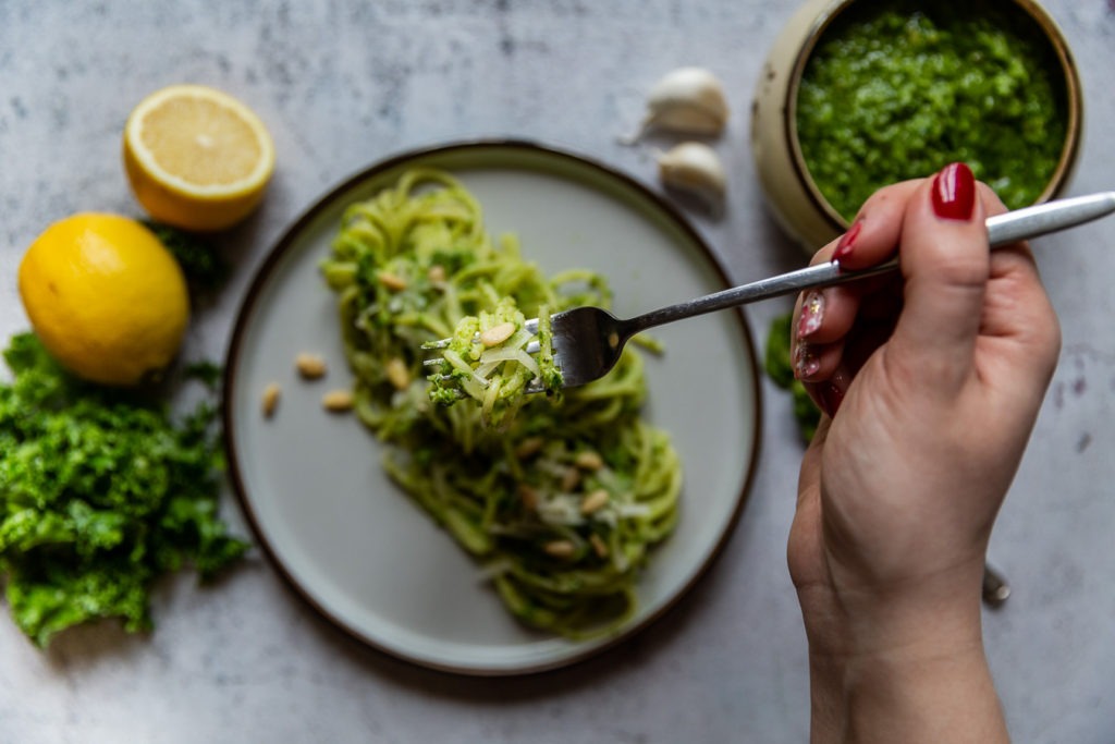 Kale Pesto Pasta