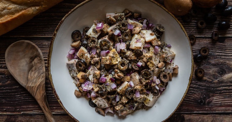 Polish Herring Salad with Olives