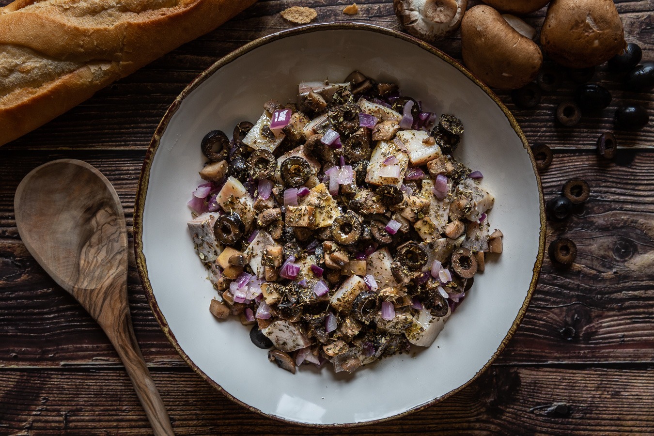 Polish Herring Salad with Olives